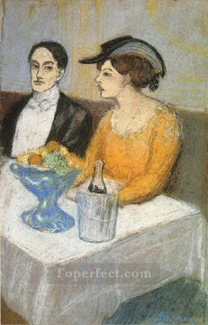  fernandez pintura - Hombre y mujer Ángel Fernández de Soto y su compañero 1902 Pablo Picasso